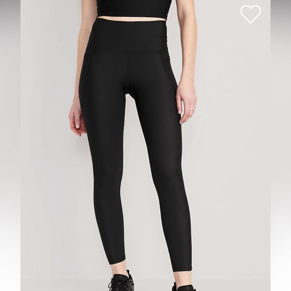 High-waisted PowerSoft 7/8-Length Side-Pocket Leggings